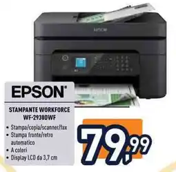 Unieuro Epson stampante workforce wf-2930dwf offerta