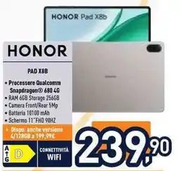 Unieuro Honor Pad X8b offerta