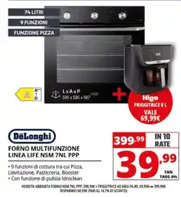 Comet Forno multifunzione linea Life NSM 7NL PPP DeLonghi offerta