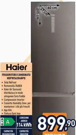 Unieuro Haier Frigorifero Combinato HDPW5620ANPD offerta