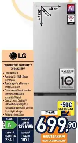 Unieuro Frigorifero combinato G8BS322BPY offerta