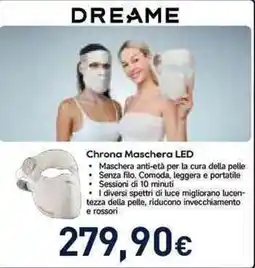 Unieuro Dreame Chrona Maschera LED offerta