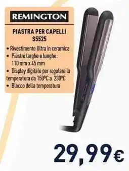 Unieuro Remington piastra per capelli S5525 offerta