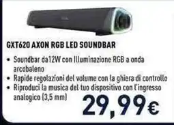 Unieuro GXT620 Axon RGB LED Soundbar offerta
