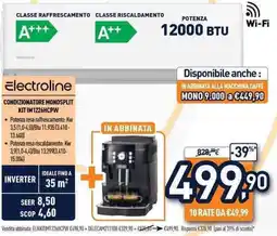 Unieuro Electroline condizionatore monosplit offerta