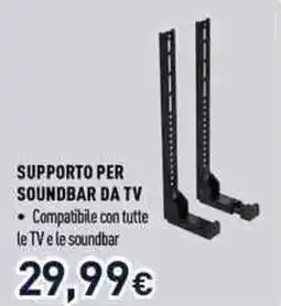 Unieuro Supporto per soundbar da TV offerta