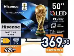 Unieuro Hisense SMART TV QLED 4K 5007S offerta