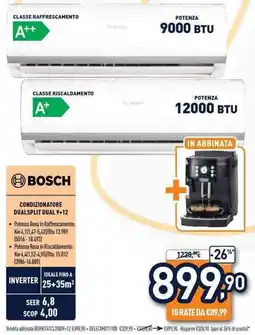 Unieuro Condizionatore dualsplit dual 9+12 Bosch offerta