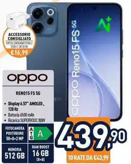 Unieuro Oppo Reno15 FS 5G offerta