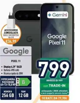 Unieuro Google Pixel 11 offerta
