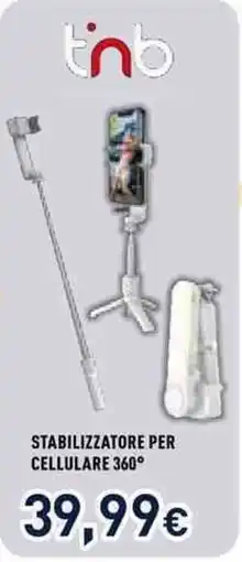 Unieuro tnb stabilizzatore per cellulare 360° offerta