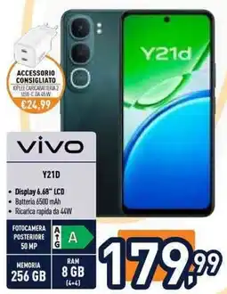 Unieuro vivo Y21D offerta