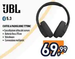 Unieuro JBL Cuffie a padiglione T770NC offerta