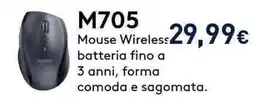 Unieuro Mouse Wireless M705 offerta