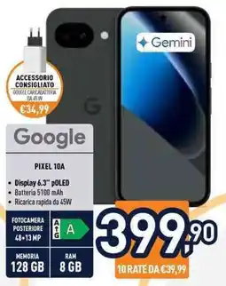 Unieuro Google Pixel 10A offerta