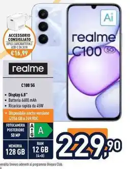 Unieuro realme C100 5G offerta