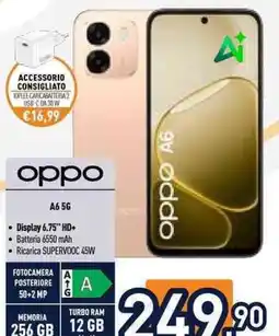 Unieuro oppo A6 5G offerta