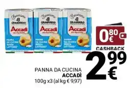 Supermercati Gulliver Panna da cucina Accadì offerta