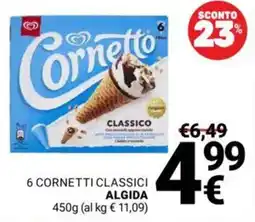 Supermercati Gulliver Cornetto Classico Algida offerta