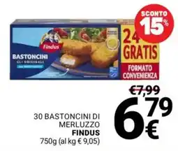 Supermercati Gulliver Bastoncini di merluzzo Findus offerta