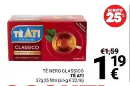 Supermercati Gulliver Tè nero classico Tè Ati offerta