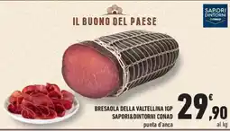 Conad City Bresaola della Valtellina IGP Saporidintorni Conad offerta