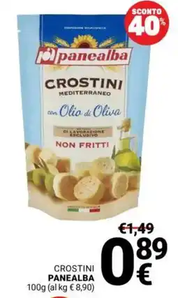 Supermercati Gulliver Crostini panealba offerta