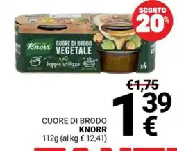 Supermercati Gulliver Cuore di brodo vegetale Knorr offerta