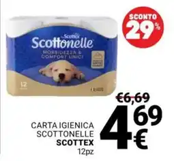 Supermercati Gulliver Carta igienica Scottonelle Scottex offerta