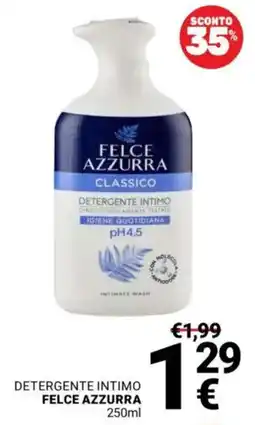 Supermercati Gulliver Detergente Intimo Felce Azzurra offerta