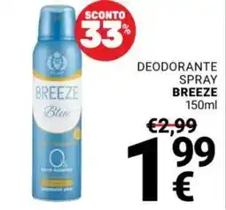 Supermercati Gulliver Deodorante spray Breeze Blue offerta