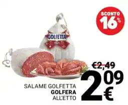 Supermercati Gulliver Salame Golfetta Golfera all'etto offerta