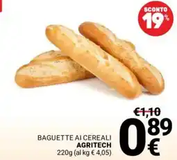 Supermercati Gulliver Baguette ai cereali Agritech offerta