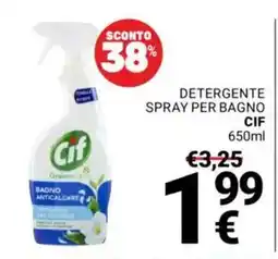Supermercati Gulliver Detergente spray per bagno Cif offerta