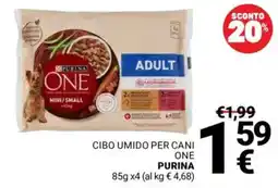 Supermercati Gulliver Cibo umido per cani One Purina offerta
