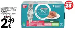 Supermercati Gulliver Mousse per gatti sterilizzati One Purina offerta