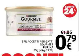 Supermercati Gulliver Sfilaccetti per gatti Gourmet Purina offerta