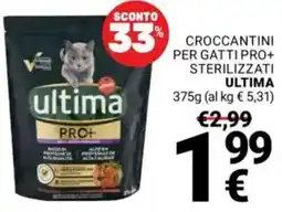 Supermercati Gulliver Crocchettini per gatti Pro+ sterilizzati offerta