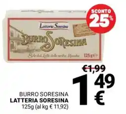 Supermercati Gulliver Burro Soresina Lattiera Soresina offerta