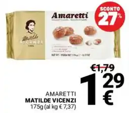 Supermercati Gulliver Amaretti Matilde Vicenzi offerta