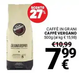 Supermercati Gulliver Caffè Vergano Granaroma offerta