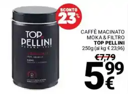 Supermercati Gulliver Caffè macinato moka & filtro Top Pellini offerta