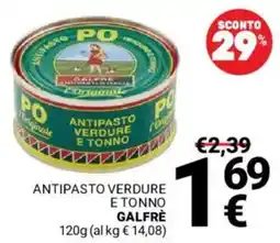 Supermercati Gulliver Antipasto verdure e tonno Galfrè offerta