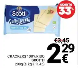 Supermercati Gulliver Crackers 100% Riso Scotti offerta