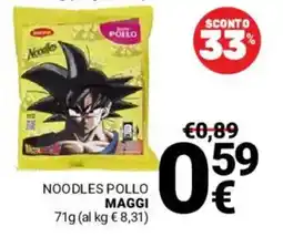 Supermercati Gulliver Noodles pollo Maggi offerta