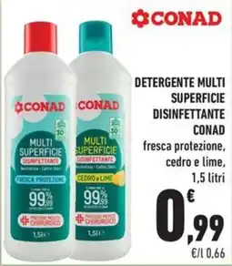 Conad City Conad Detergente multi superficie disinfettante offerta