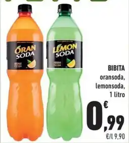 Conad City Bibita oransoda, lemonsoda offerta