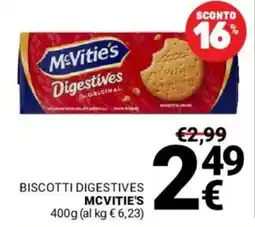 Supermercati Gulliver Biscotti Digestives McVitie's offerta