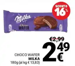 Supermercati Gulliver Choco Wafer Milka offerta