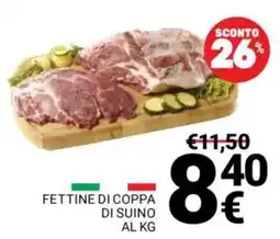 Supermercati Gulliver Fettine di coppa di suino offerta